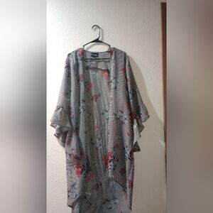 GOOD TIMES - Floral Striped Cardigan